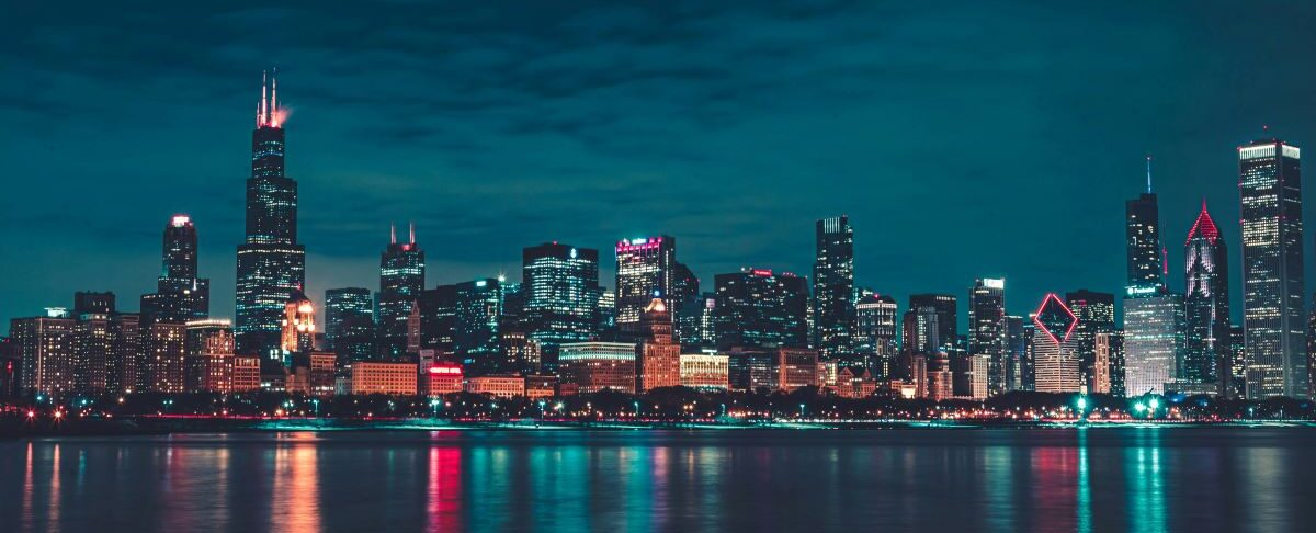 Chicago at night